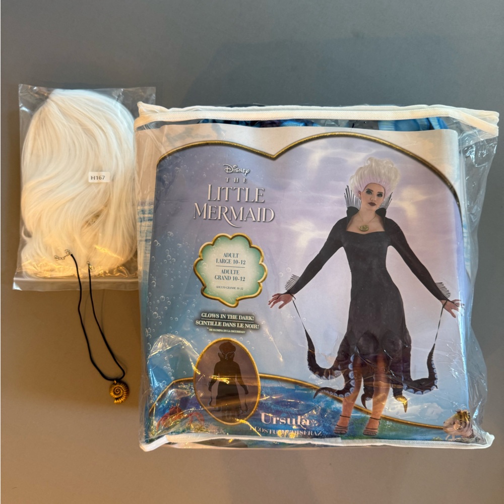 Disney The Little Mermaid glow in the dark Ursula costume